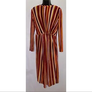 Striped Mesh Swim Coverup